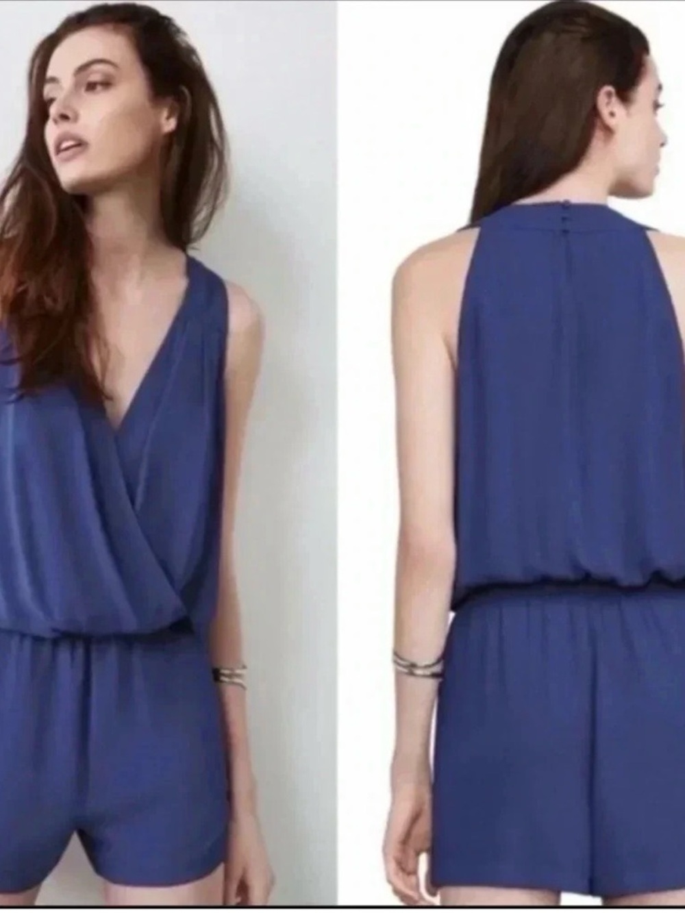 BCBGMaxAzria Cobalt Blue Sleeveless Jumpsuit. NWT